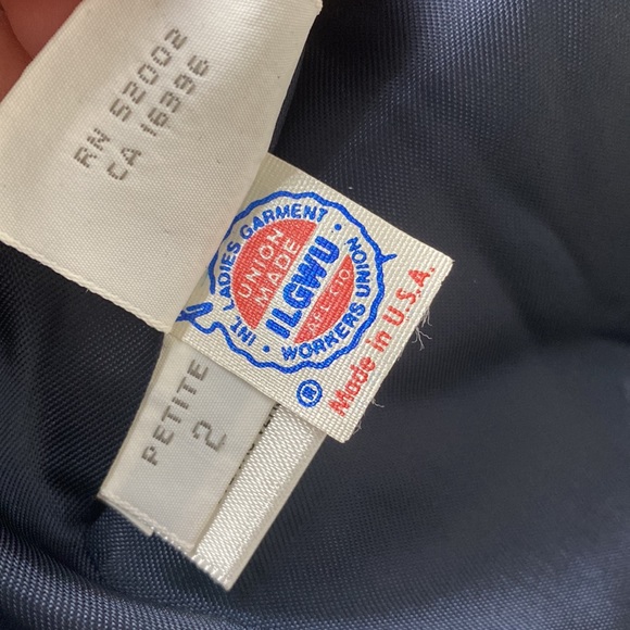 Vintage Liz Claiborne Tweed Wool Checked Windowpane Blazer - Picture 2 of 16